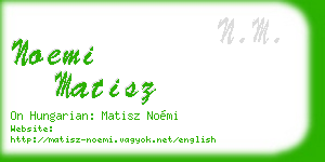 noemi matisz business card